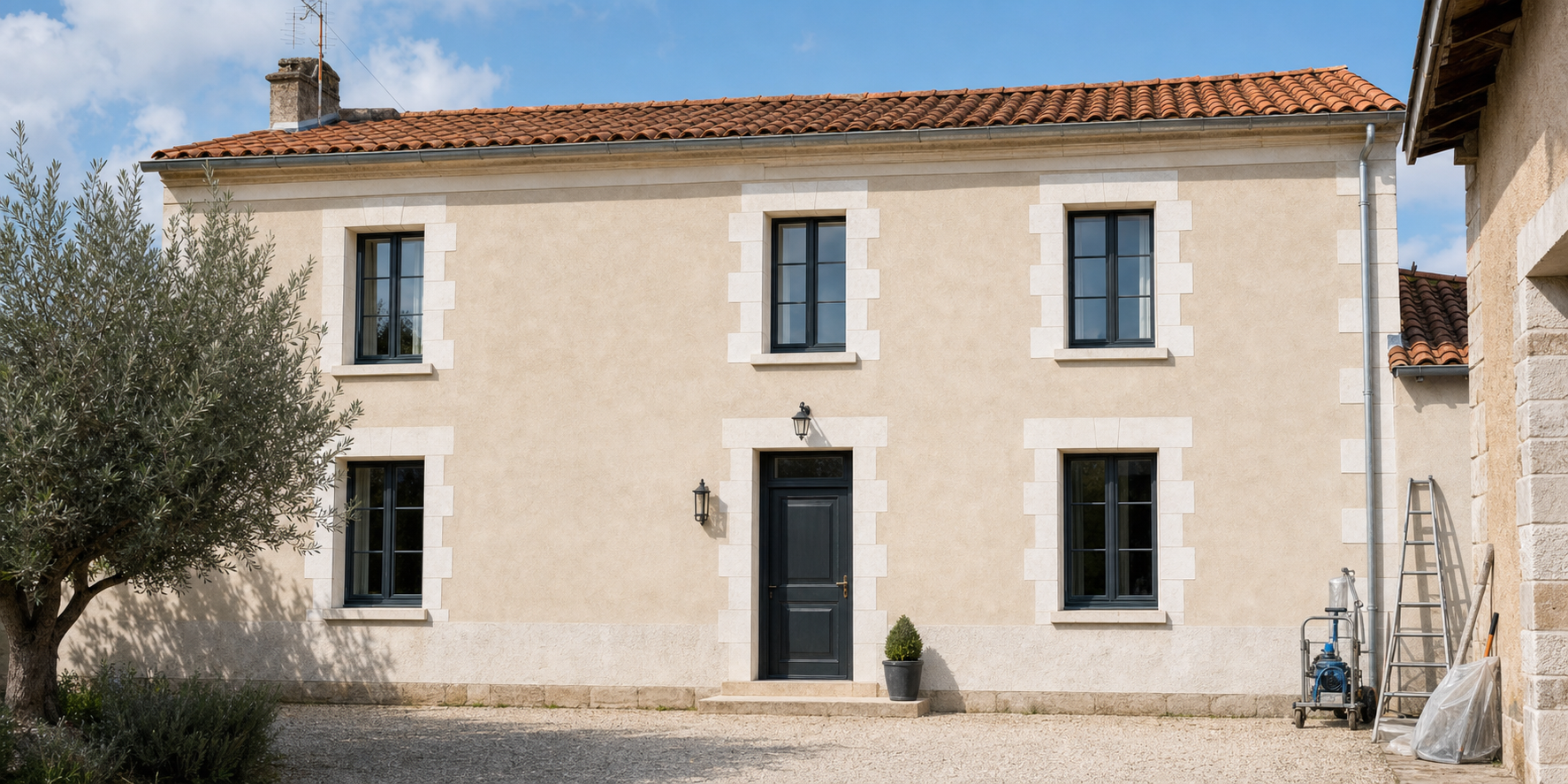 Maison après ravalement de façade